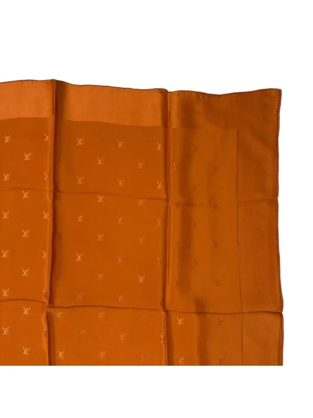 Louis Vuitton Carre Monaco Silk Orange Scarf